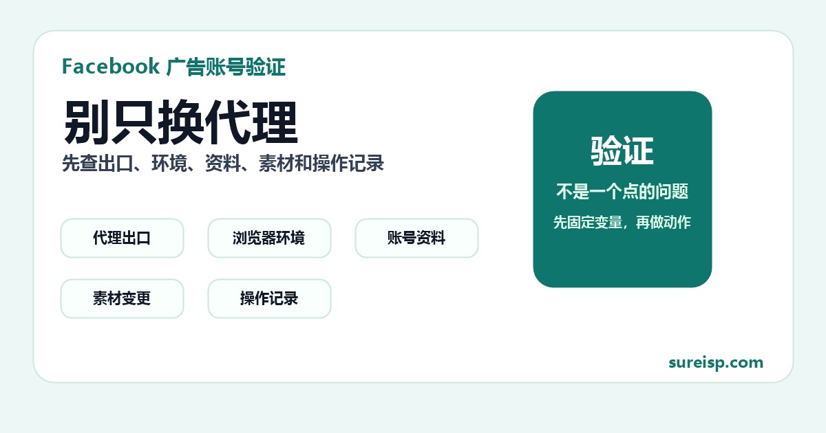 Facebook 广告账号验证环境排查